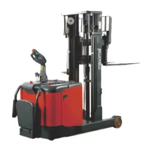 Maximal electric forklift showcasing advanced features for material handling in a warehouse setting